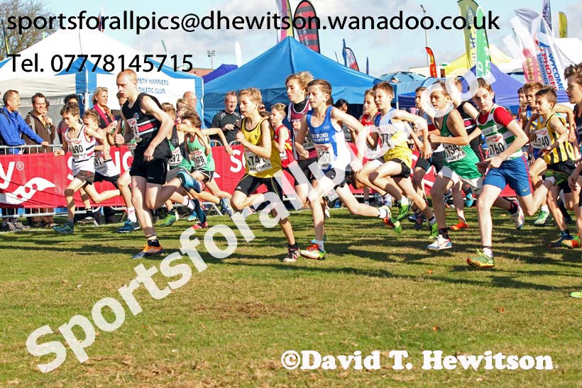 Boys under-13s National Cross Country Relays. Photo: David T. Hewitson/Sports for All Pics